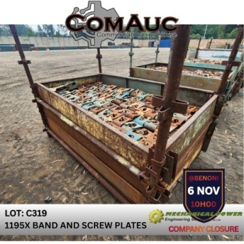 1195 X BAND AND SCREW PLATES (Pay per Lot)