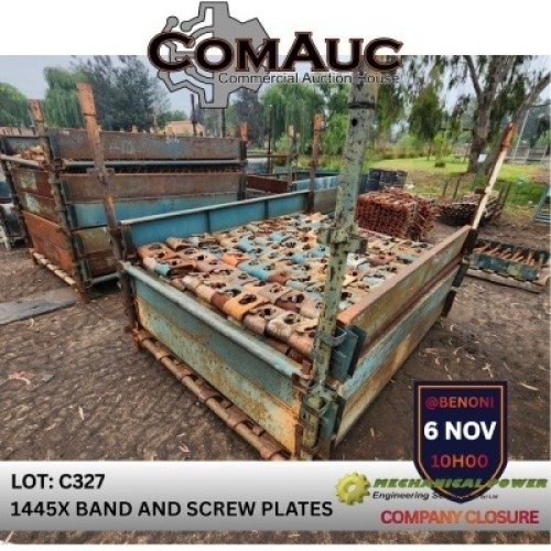 1445 X BAND AND SCREW PLATES (Pay per Lot)