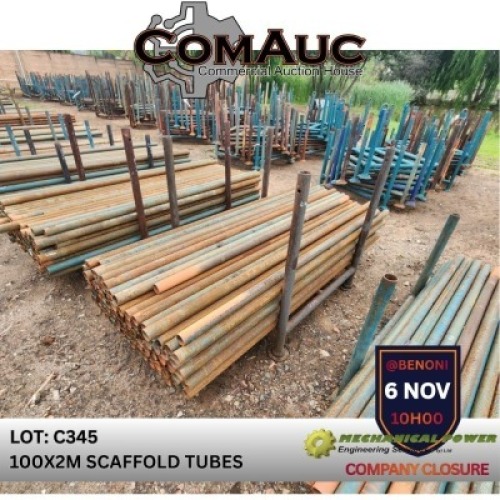 100 X 2.0M SCAFFOLD TUBES (Pay per Lot)