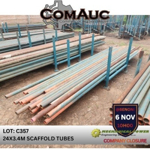 24 X 3.4M SCAFFOLD TUBES (Pay per Lot)
