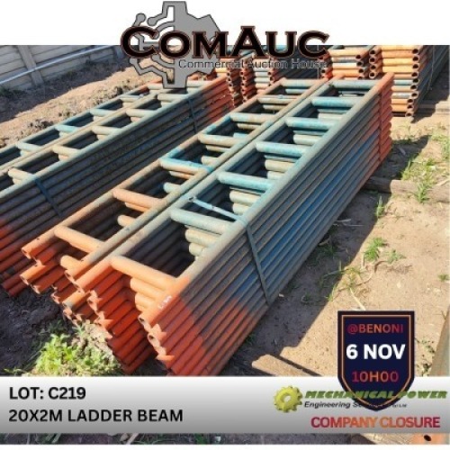 20 X 2.0M LADDER BEAM (Pay per Lot)