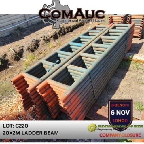 20 X 2.0M LADDER BEAM (Pay per Lot)
