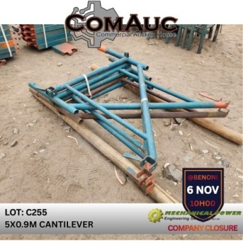 5 X 0.9M CANTILEVER (Pay per Lot)