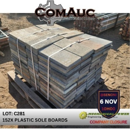152 X PLASTIC SOLE BOARDS (Pay per Lot)