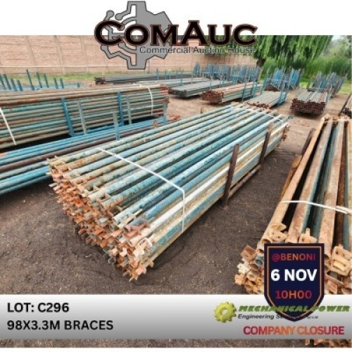 98 X 3.3M BRACES (Pay per Lot)