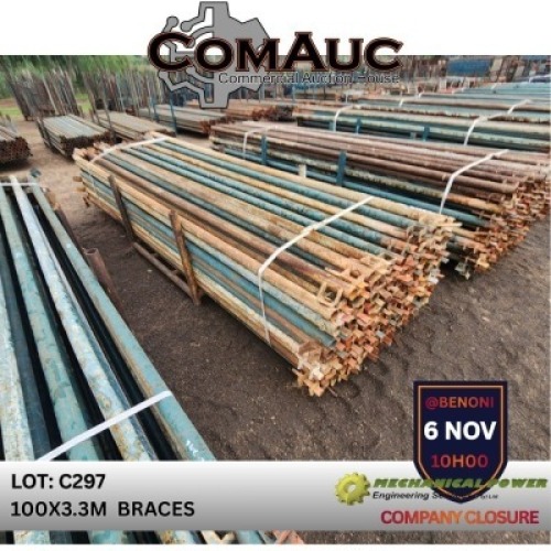 100 X 3.3M BRACES (Pay per Lot)