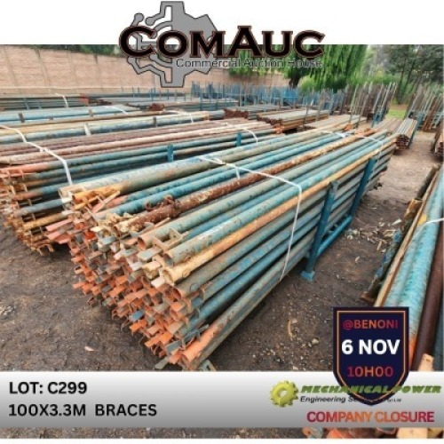 100 X 3.3M BRACES (Pay per Lot)