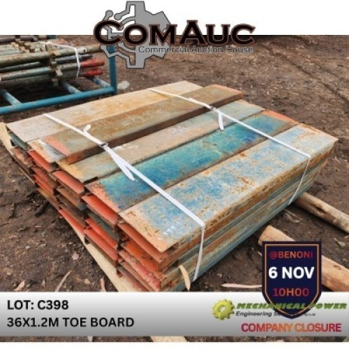 36 X 1.2M TOE BOARD(Pay per Lot)