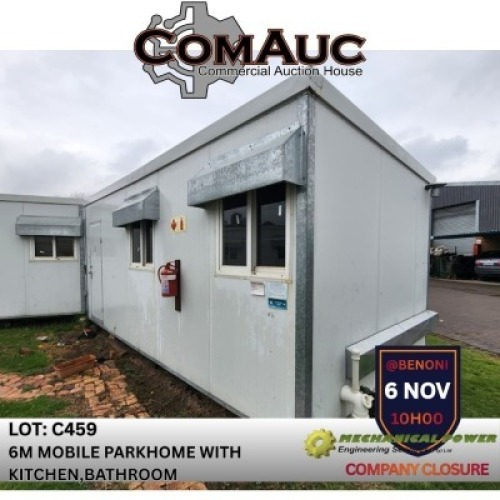 1 X 6M MOBILE PARKHOME WITH KITCHEN, BATHROOM