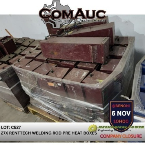 27 X RENTTECH WELDING ROD PRE HEAT BOXES (Pay per Lot)