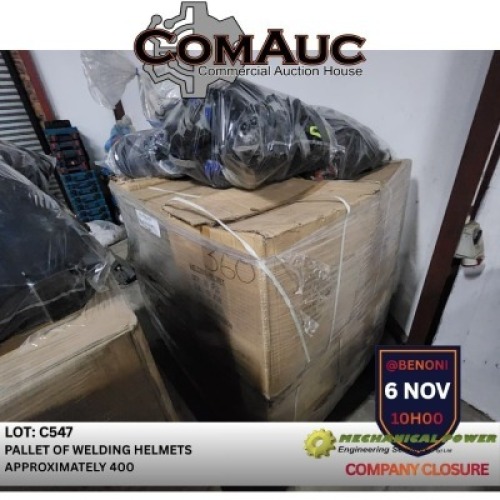 1 X PALLET OF WELDING HELMETS +/-400