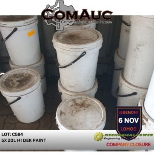 5 X 20L HI DEK PAINT (Pay per Lot)