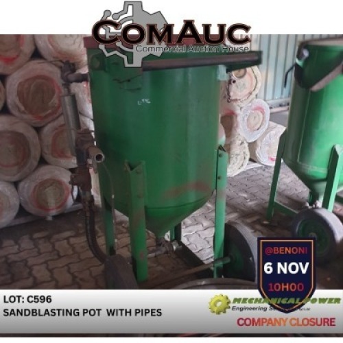 1 X SANDBLASTING POT WITH PIPES (Pay per Lot)