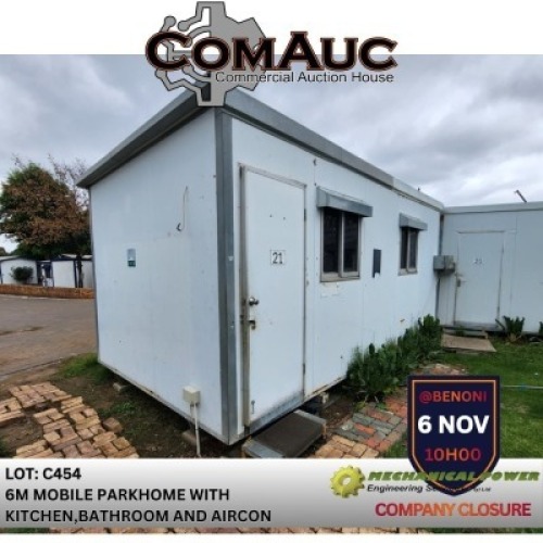 1 X 6M MOBILE PARKHOME WITH KITCHEN,BATHROOM AND AIRCON
