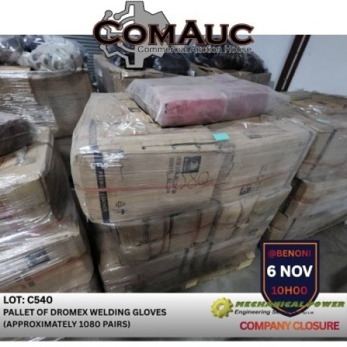 1 X PALLET OF DROMEX WELDING GLOVES ( APPROXIMATELY 1080 PAIRS)