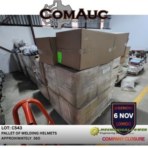 1 X PALLET OF WELDING HELMETS APPROXIMATELY 360