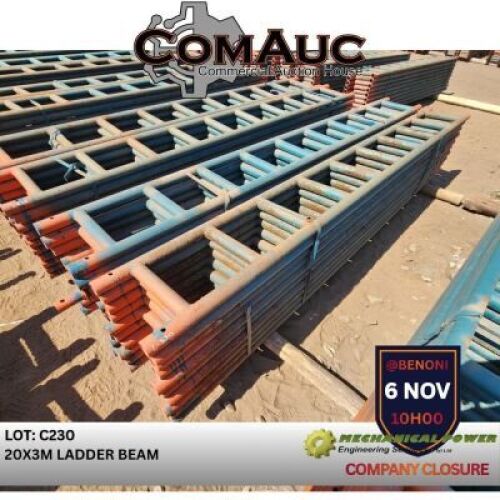 20 X 3.0M LADDER BEAM (Pay per Lot)