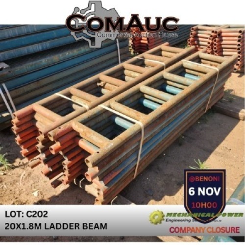 20 X 1.8M LADDER BEAM (Pay per Lot)