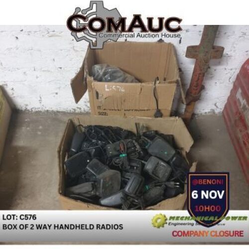 1 x BOX OF 2 WAY HANDHELD RADIOS(Pay per Lot)