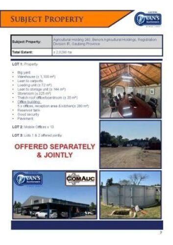 COMBINED MOBILE OFFICES X 13 - EXCLUDING CONTENT (Pay per Lot)