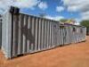 1 x 12m shipping container converted for toilet facility,Condition poor,Floor and floorboards damaged,Toilets and basins damaged
