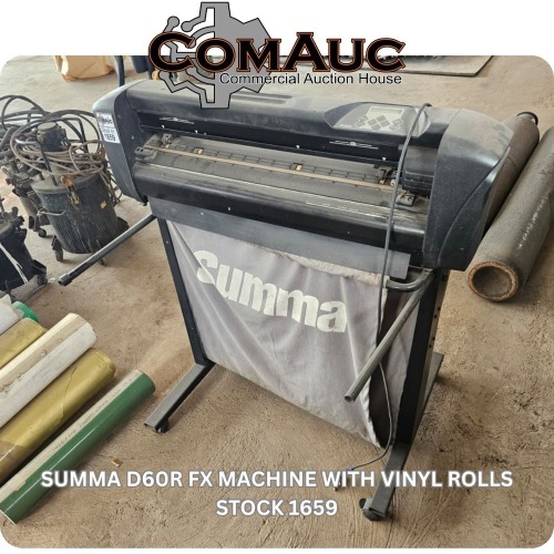 1 X SUMMA D60R FX MACHINE WITH VINYL ROLLS STOCK NR: 1659