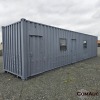 1 X 12M SHIPPING CONTAINER WITH DOORS AND WINDOWS STOCK NR: 1665 - 4