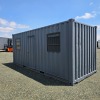 1 X 6M SHIPPING CONTAINER WITH DOOR AND WINDOWS WITH ELECTRICAL INSTALLED STOCK NR: 1586 - 9