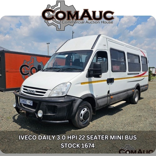 1 X IVECO DAILY 3.0 HPI 22 SEATER MINI BUS STOCK NR: 1674