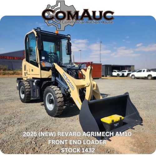1 X 2025 (NEW) REVARO AGRIMECH AM10 FRONT END LOADER WITH 2 YEAR WARRANTY OR 2000 HOURS STOCK NR: 1432