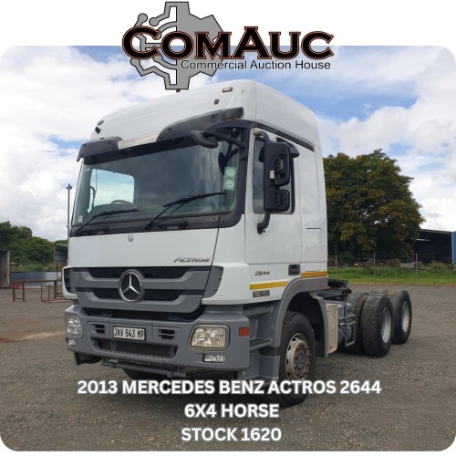 1 X 2013 MERCEDES BENZ ACTROS 2644 6X4 HORSE STOCK NR: 1620
