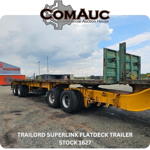 1 X TRAILORD SUPERLINK FLATDECK TRAILER STOCK NR: 1627