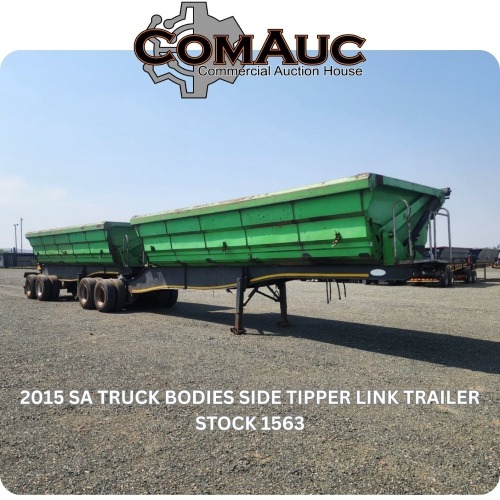 1 X 2015 SA TRUCK BODIES SIDE TIPPER LINK TRAILER STOCK NR: 1563