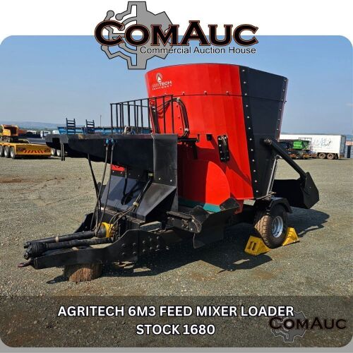 1 X AGRITECH 6M3 FEED MIXER LOADER STOCK NR: 1680
