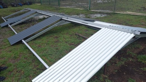 1 X 4mx9m steel structure corregated galvanised sheet height 3m Vanderbijlpark