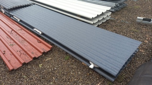 1 X 3.3m Chromodeck corregated sheet grey 0.55mm thick Vanderbijlpark
