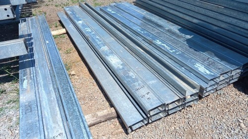 1 X 2.6m to 3m galvanised lipchannel 125mmx65mm 2mm thick Vanderbijlpark