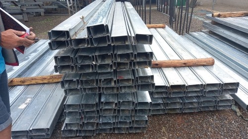 1 X 3m galvanised lipchannel 125mmx65mm 2mm thick Vanderbijlpark