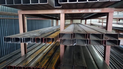 1 X 6m Black lipchannel 75x50mm 2mm thick Vanderbijlpark