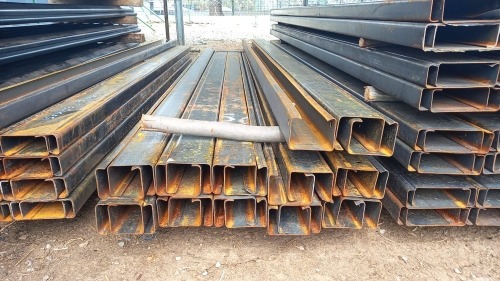 1 X 3m Black lipchannel 100mmx75mm 2mm thick Vanderbijlpark