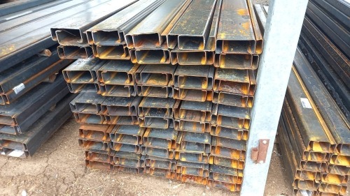 1 X 3m Black lipchannel 125x50mm split 2mm thick Vanderbijlpark