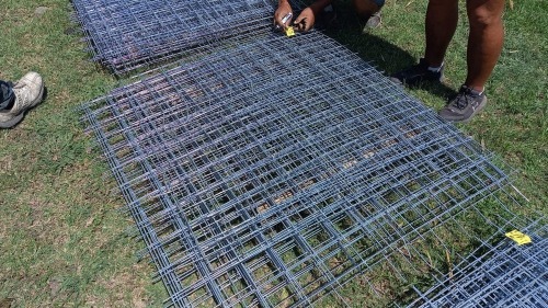 1 X 1mx1.2m galvanised mesh 100mmx100mm hole 4mm thick Vanderbijlpark