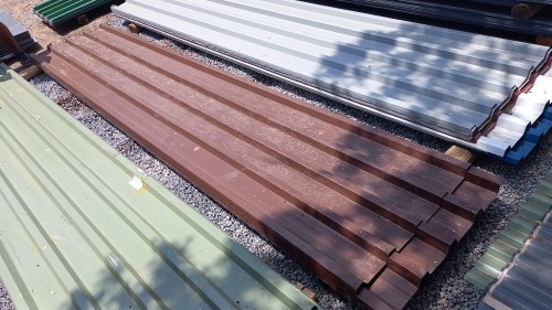 1 X 3.6m chromodeck IBR brown sheets 0.55mm thick Vanderbijlpark