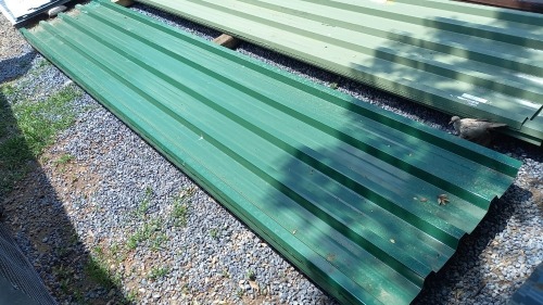 1 X 3.6m chromodeck IBR green sheets 0.55mm thick Vanderbijlpark