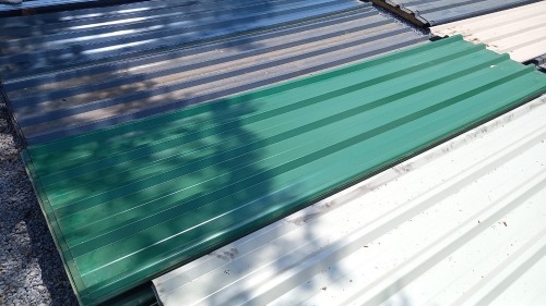 1 X 3m chromodeck widespan mixed colours green and light green sheets 0.55mm thick Vanderbijlpark
