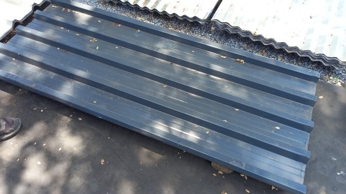 1 X 1.8m chromodeck IBR grey sheets 0.55mm Vanderbijlpark