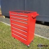 1 X NEW TOOLZA 7 DRAW TOOLBOX ON WHEELS WITH 201 PCS TOOLS STOCK NR: 1699 - 2