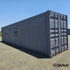 1 X 12M SHIPPING CONTAINER WITH 2 OFFICES AND STORE ROOM STOCK NR: 1690 - 3