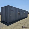1 X 12M SHIPPING CONTAINER WITH 2 OFFICES AND STORE ROOM STOCK NR: 1690 - 4