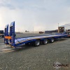 1 X 2016 PR TRI AXLE ROLLBACK LOWBED TRAILER WITH RAMPS STOCK NR: 1681 - 4